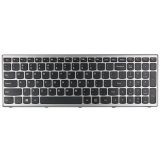 Lenovo Ideapad U510 Z710 Series Laptop Keyboard Black Keys Silver Frame