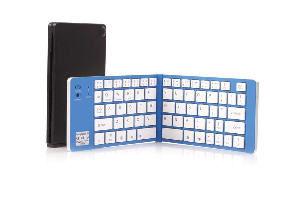 USA Broadcom 3 chip aluminum alloy wireless Bluetooth keyboard Bluetooth 3 built-in lithium battery folding keyboard