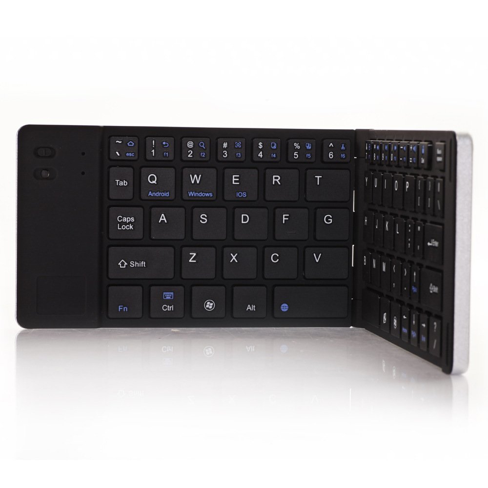 USA Broadcom 3 chip aluminum alloy wireless Bluetooth keyboard Bluetooth 3 built-in lithium battery folding keyboard