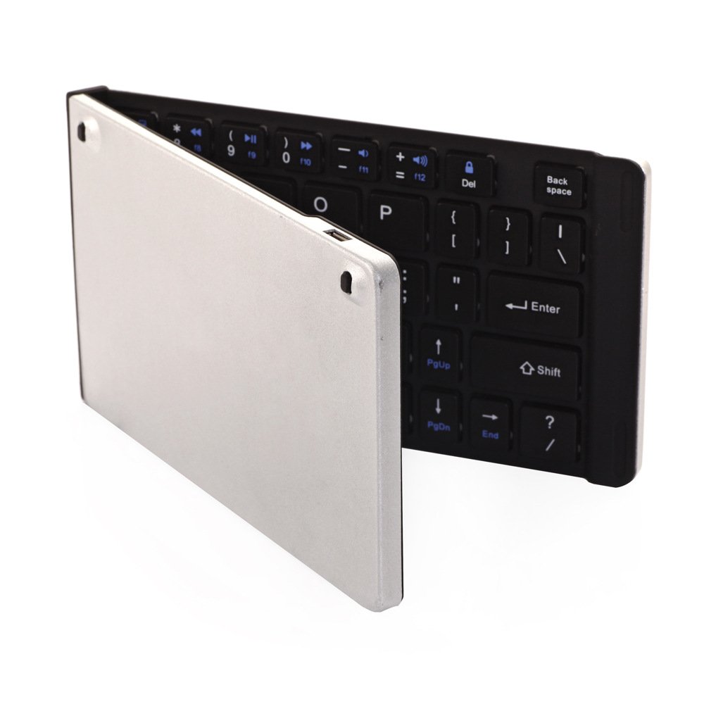 USA Broadcom 3 chip aluminum alloy wireless Bluetooth keyboard Bluetooth 3 built-in lithium battery folding keyboard