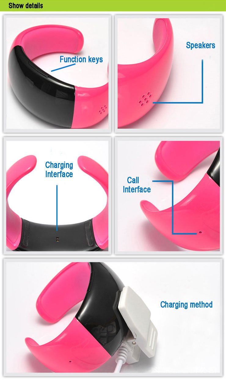 Wireless Bluetooth V3.0 Smart Bracelet/Watch Wrist Speaker For Android IOS Phone