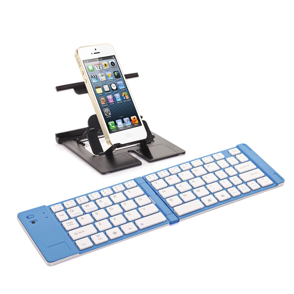 USA Broadcom 3 chip aluminum alloy wireless Bluetooth keyboard Bluetooth 3 built-in lithium battery folding keyboard
