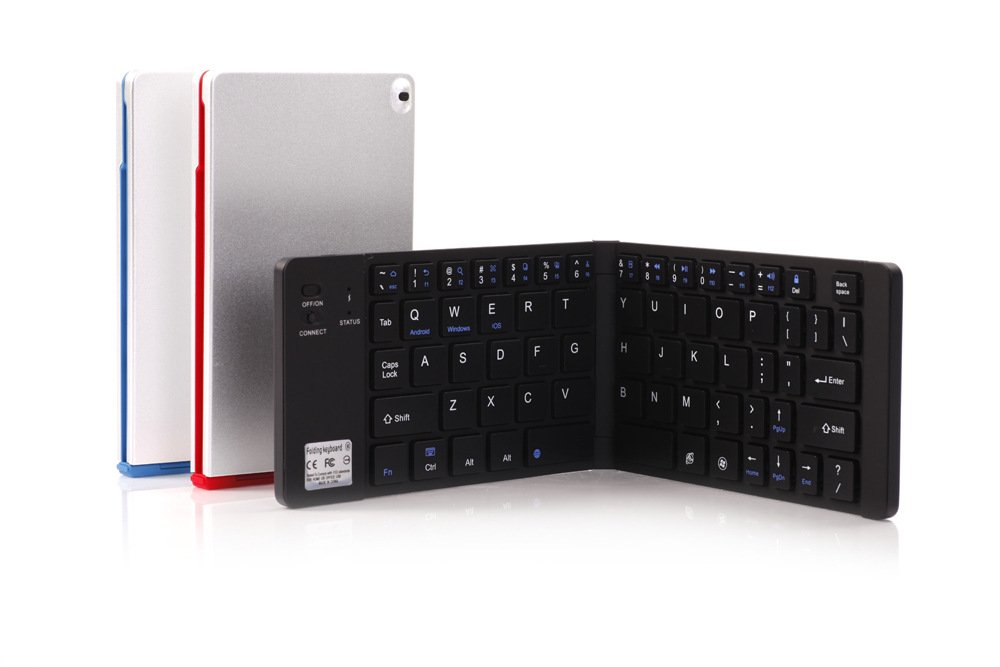 USA Broadcom 3 chip aluminum alloy wireless Bluetooth keyboard Bluetooth 3 built-in lithium battery folding keyboard