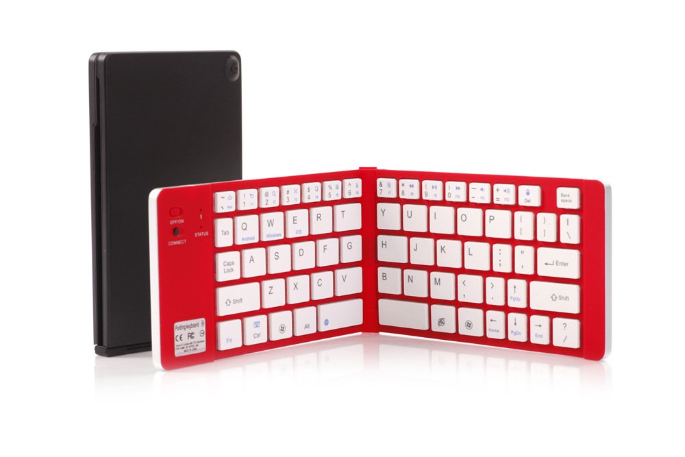 USA Broadcom 3 chip aluminum alloy wireless Bluetooth keyboard Bluetooth 3 built-in lithium battery folding keyboard