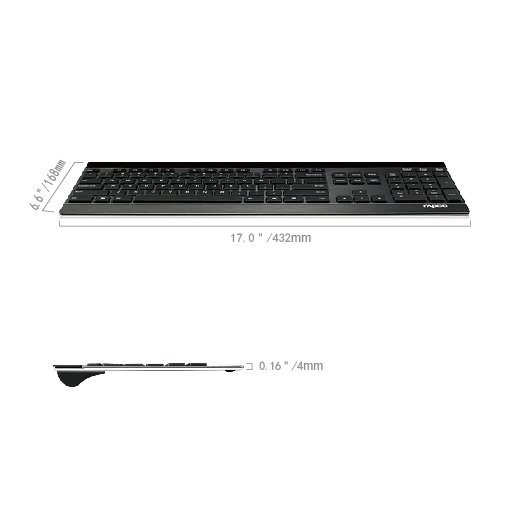 RAPOO E9270P Wireless Ultra-slim Touch Keyboard/Wireless Keyboard/Ultra-slim Keyboard/Touch Keyboard